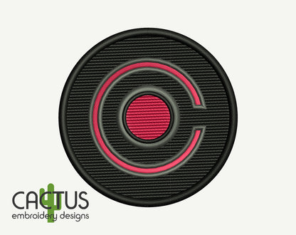 Cyborg Patch Embroidery Design