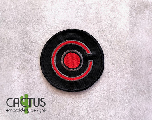 Cyborg Patch Embroidery Design