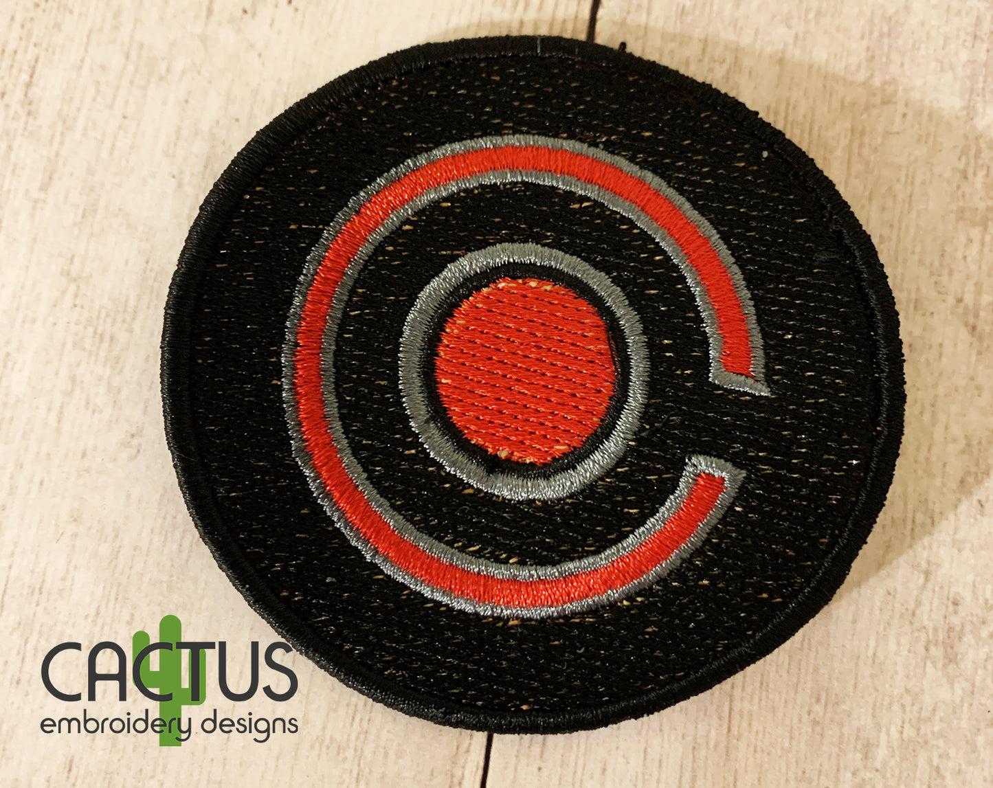 Cyborg Patch Embroidery Design