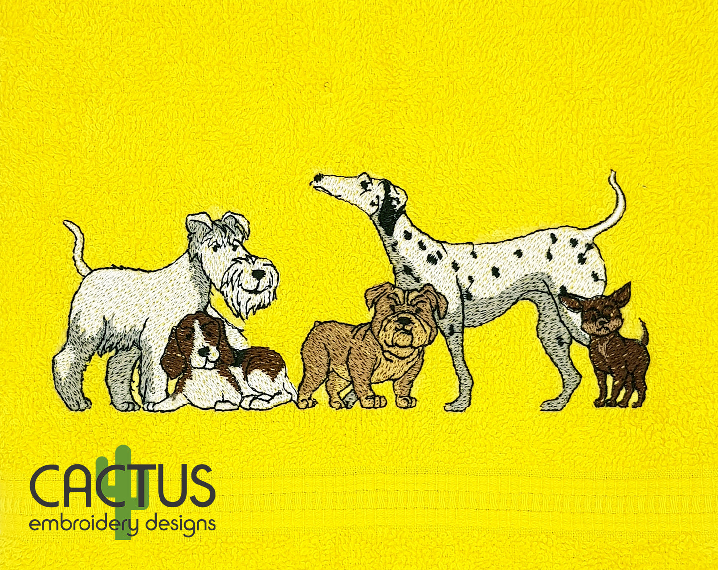 Dogs Embroidery Design