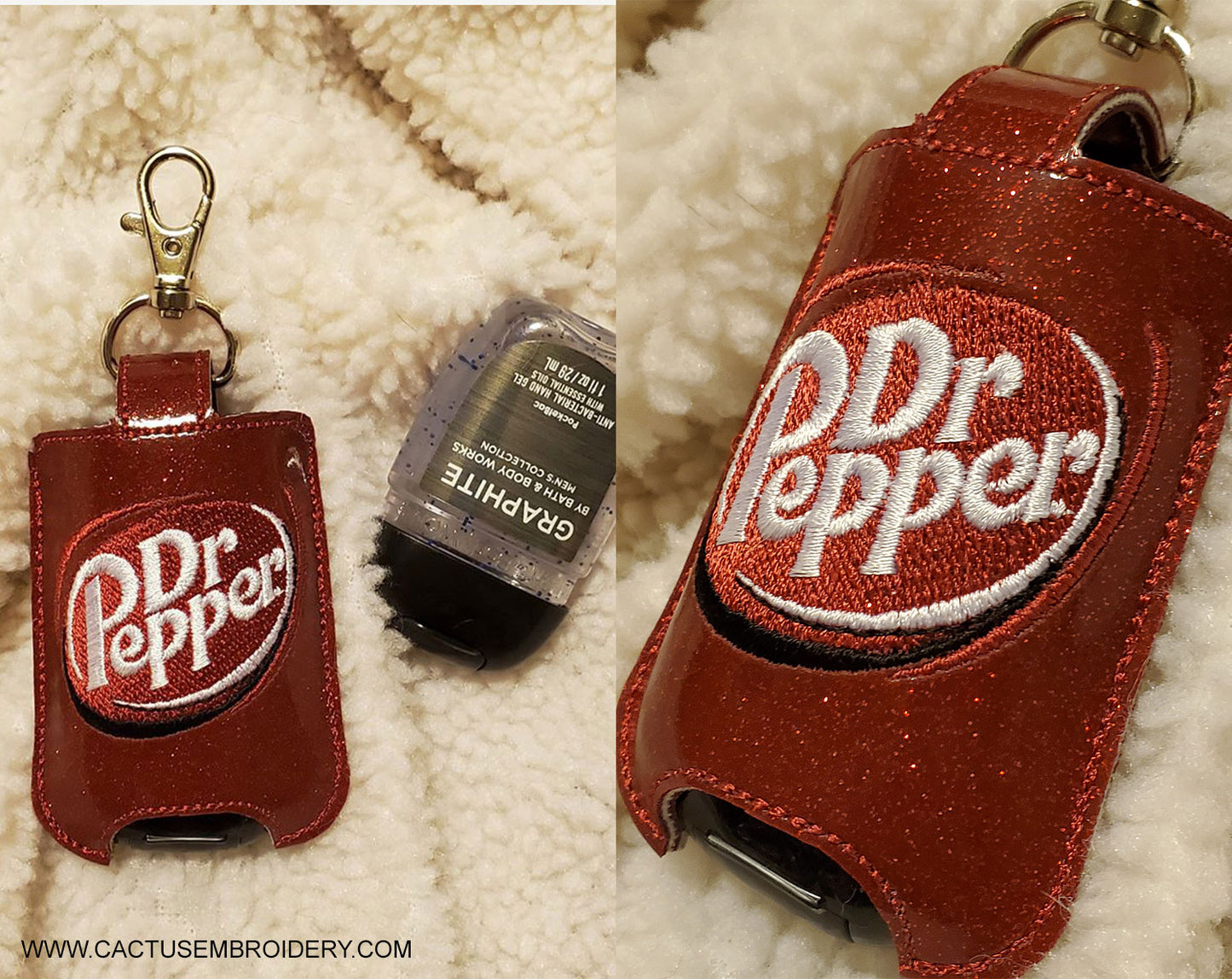 Dr P Drink Sanitizer Holder, SMALL and LARGE sizes