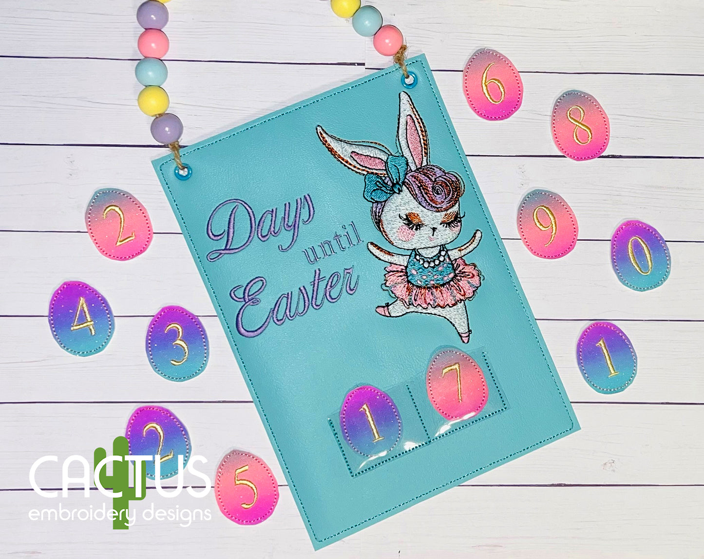 Days until Easter Countdown Embroidery Design