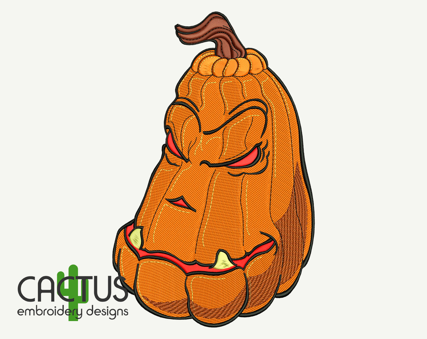 Evil Pumpkin Embroidery Design