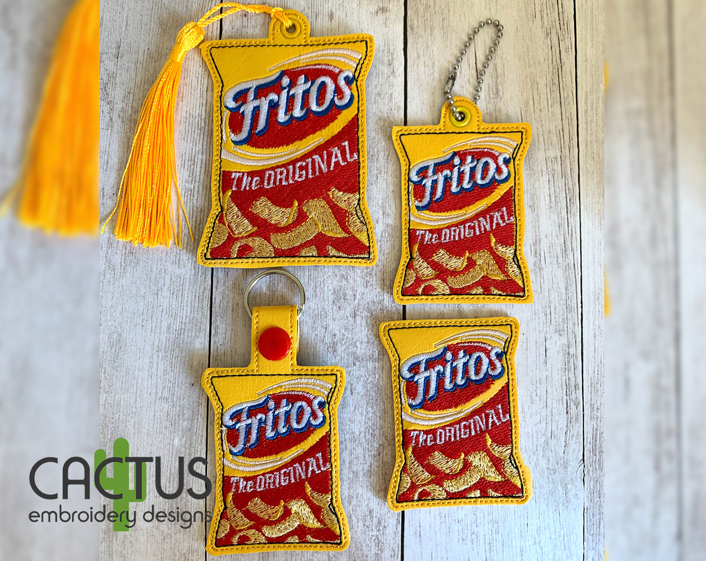 F Chips Set of Bookmark\Bag Tag, Eyelet Fob, Feltie, Snap Tab