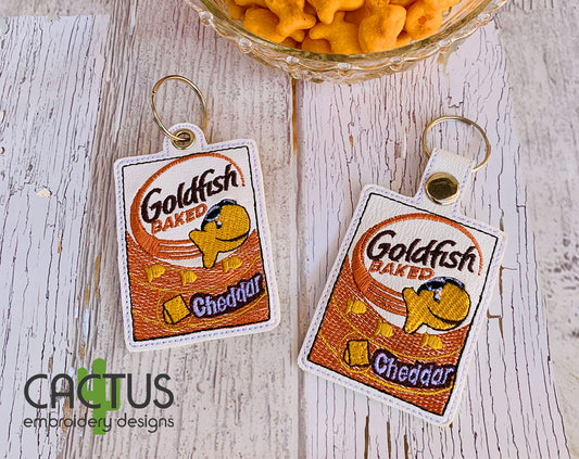 F Crackers Snap Tab & Eyelet Fob