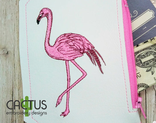Flamingo Embroidery Design
