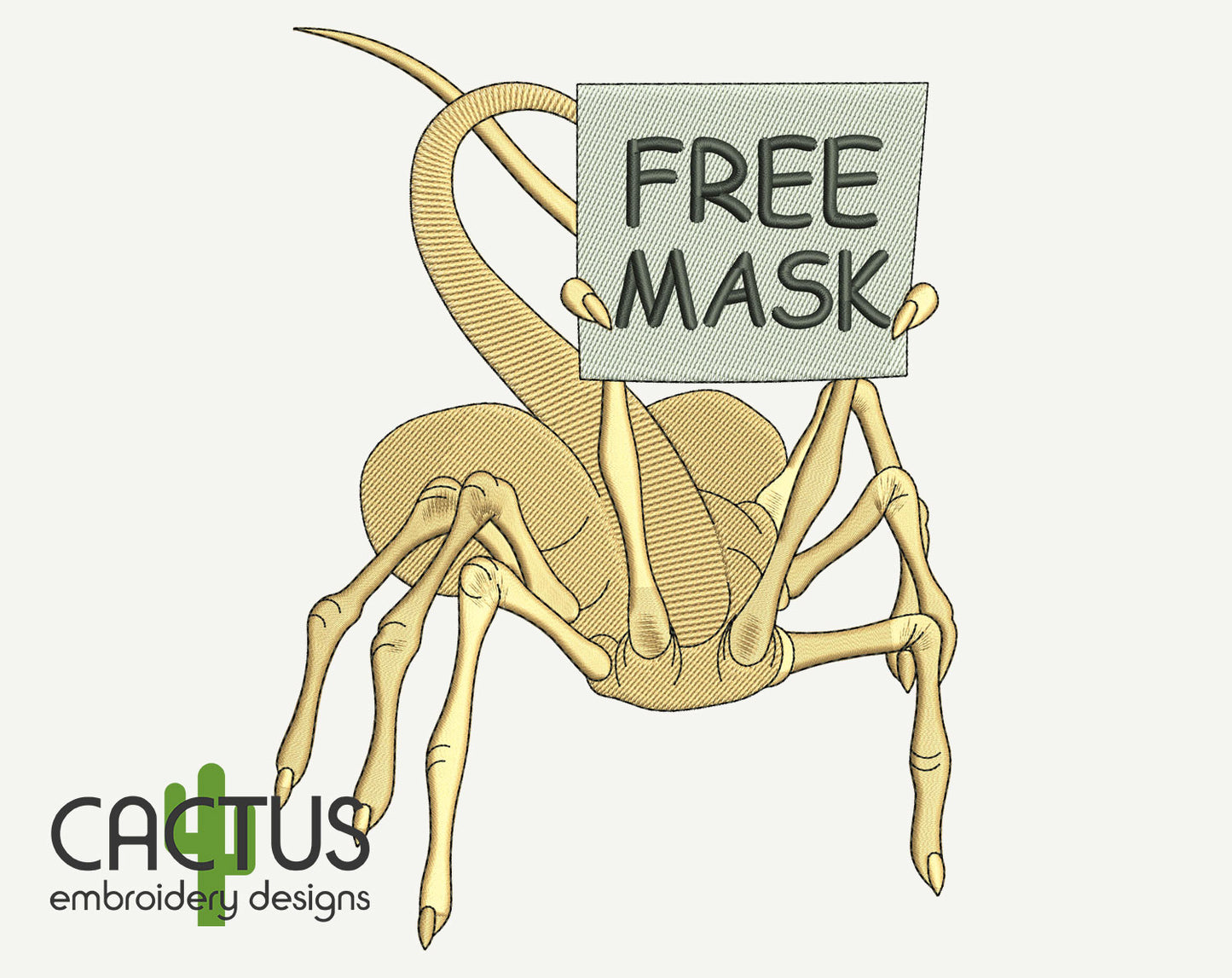 Free Mask Embroidery Design