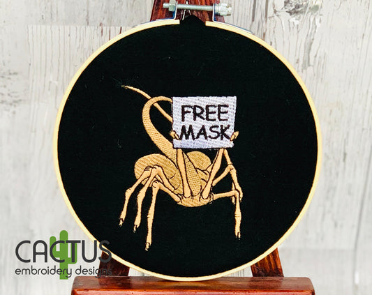 Free Mask Embroidery Design