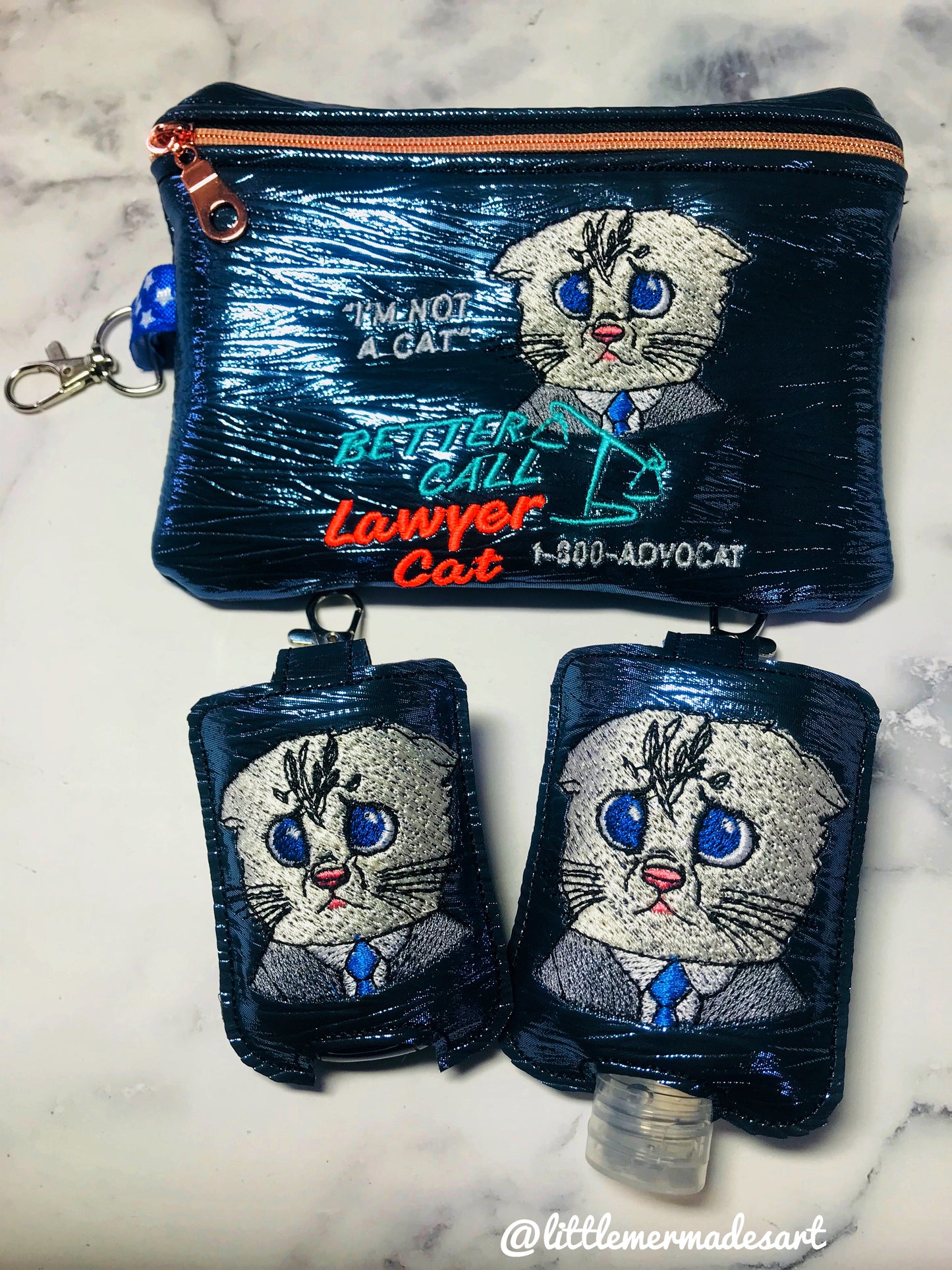 Advocat Embroidery Design & Sanitizer Holder