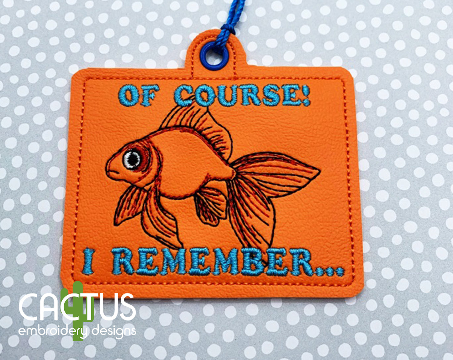 Goldfish Snap Tab & Eyelet Fob