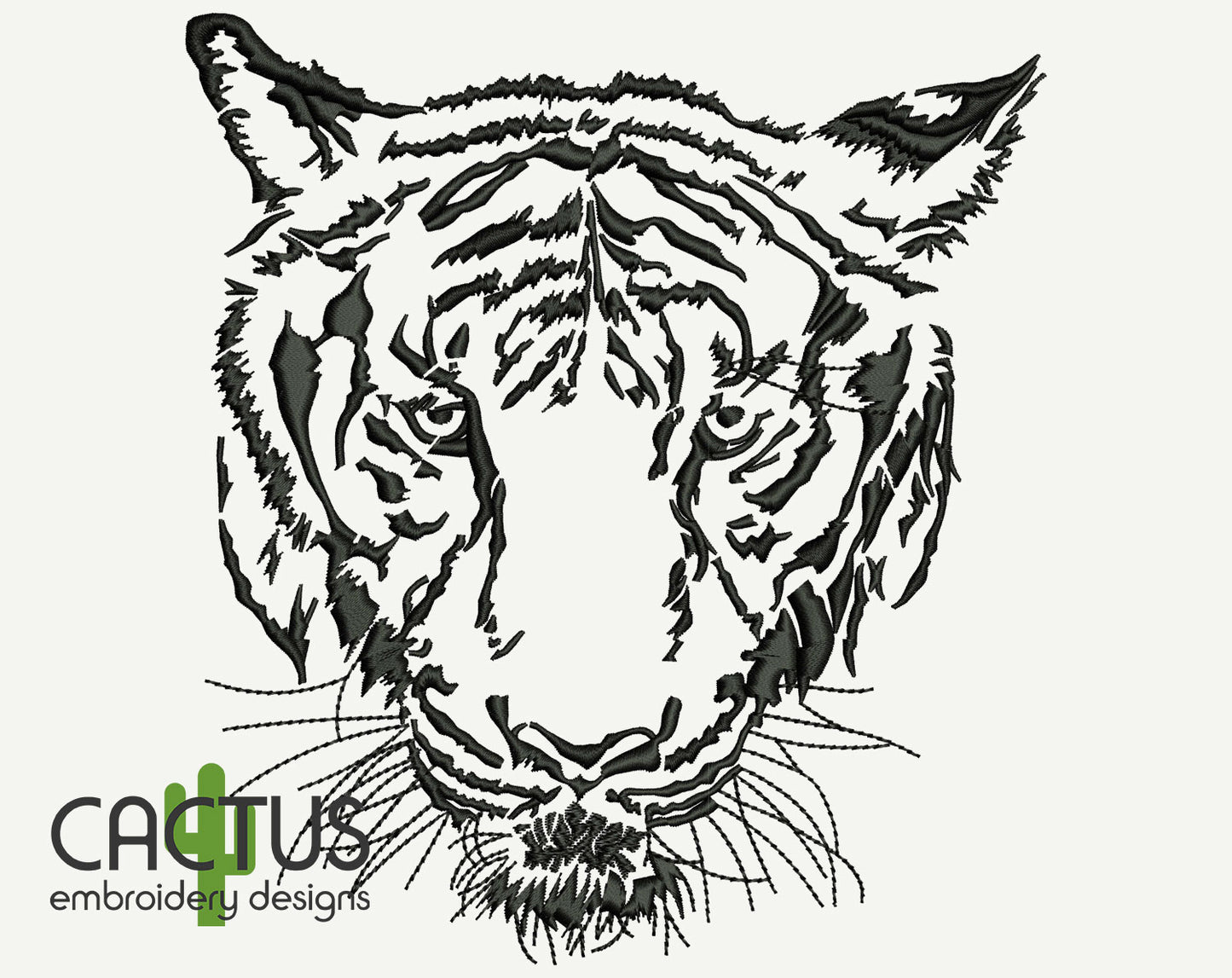 Grand Tiger Embroidery Design