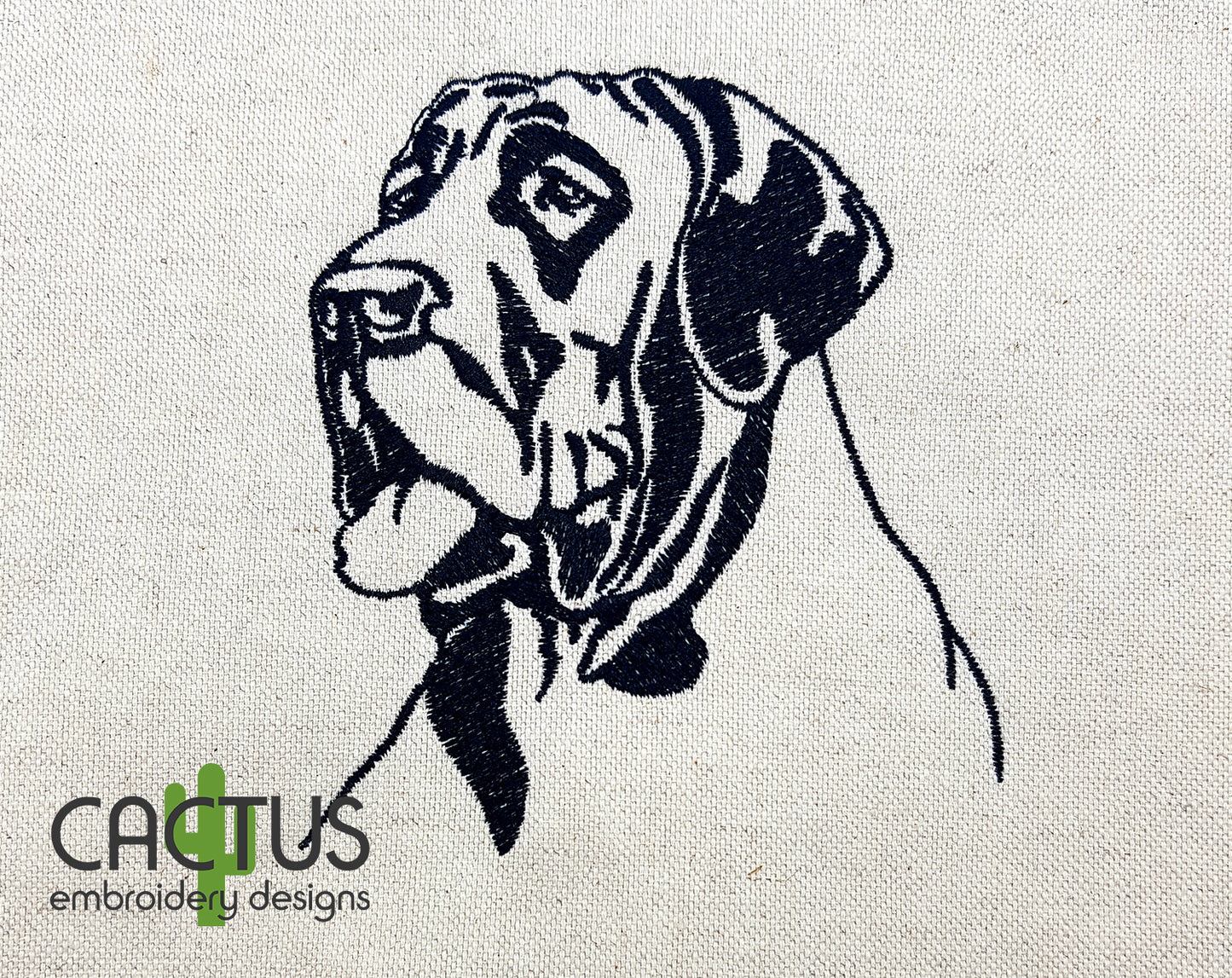 Great Dane Embroidery Design