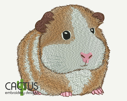 Guinea Pig Embroidery Design