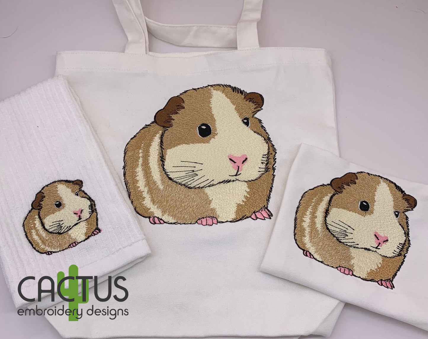 Guinea Pig Embroidery Design