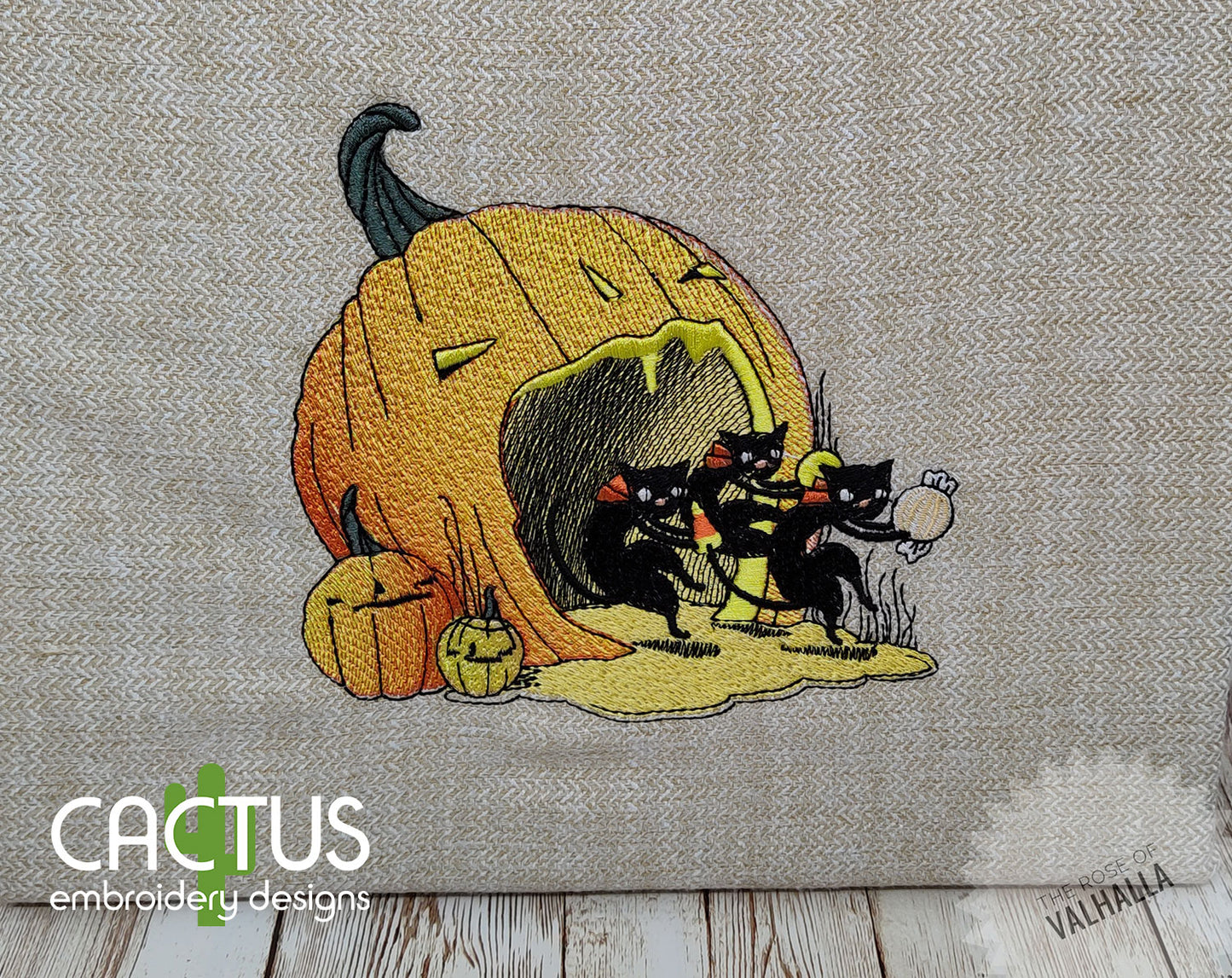 Halloween Cats Embroidery Design