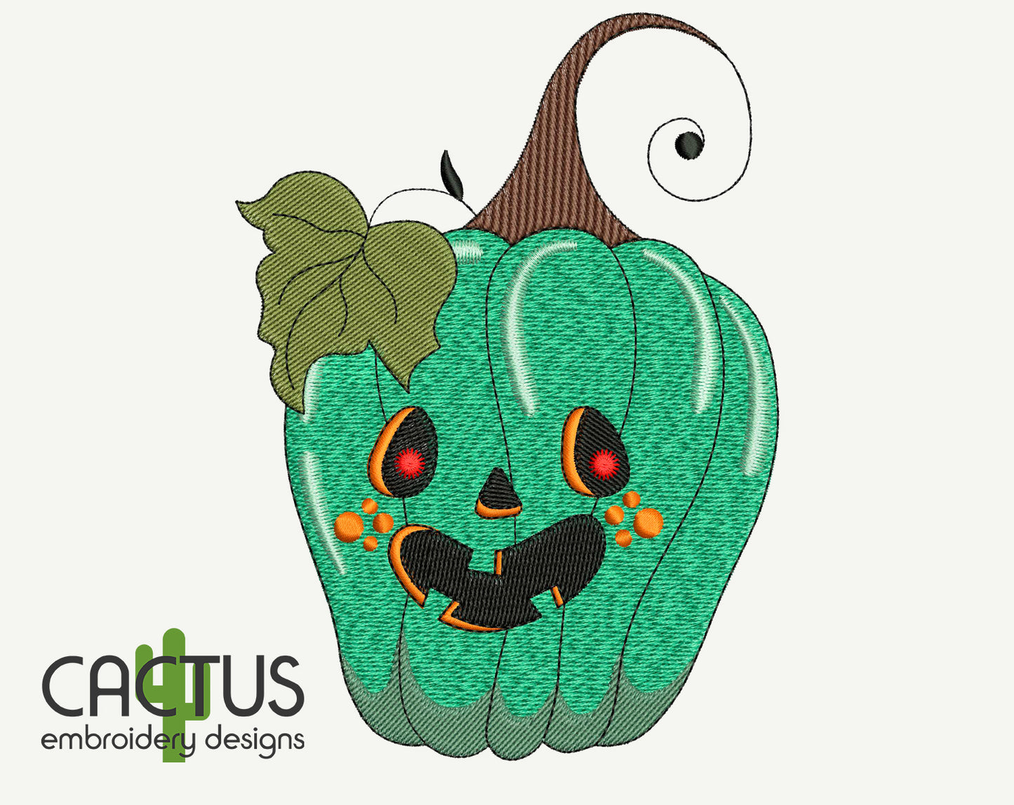 Happy Pumpkin Embroidery Design