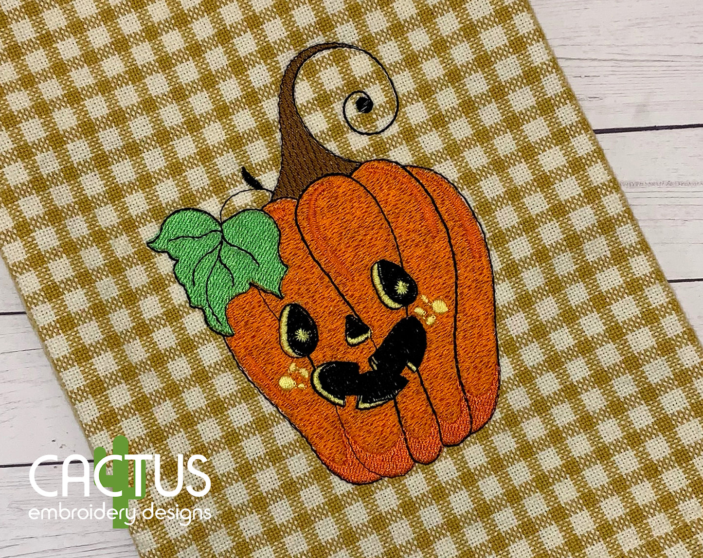 Happy Pumpkin Embroidery Design