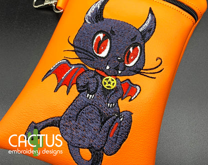 Hell Cat Embroidery Design