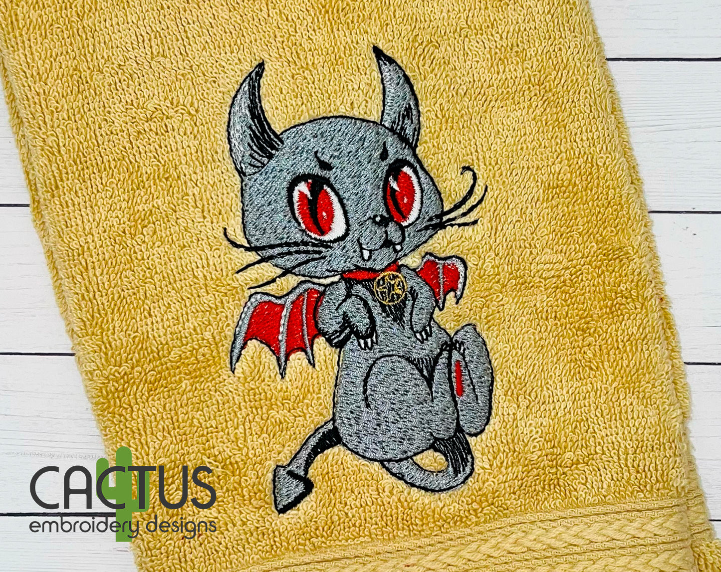 Hell Cat Embroidery Design