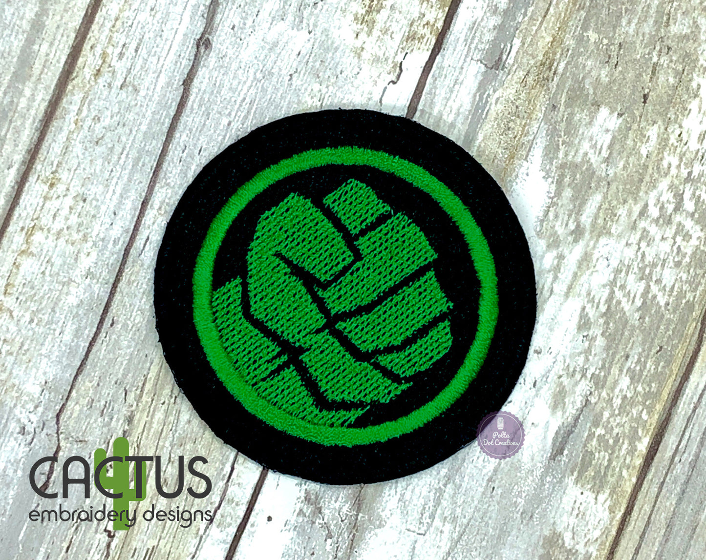Green Guy Patch Embroidery Design