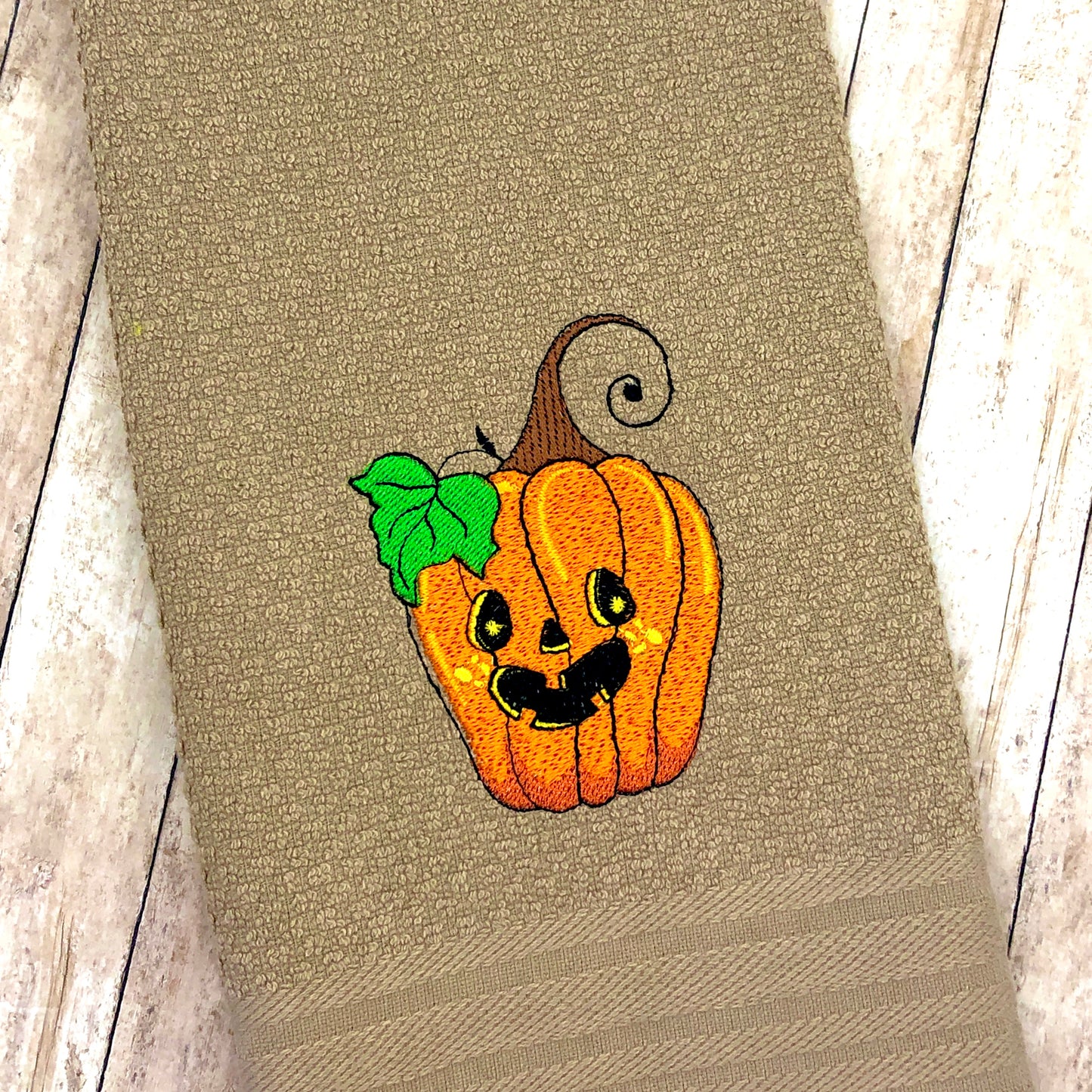 Happy Pumpkin Embroidery Design