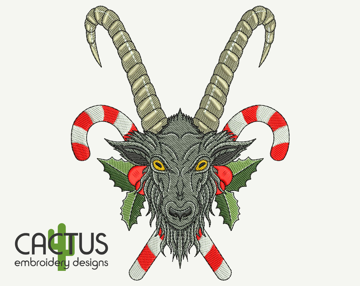 Krampus Embroidery Design