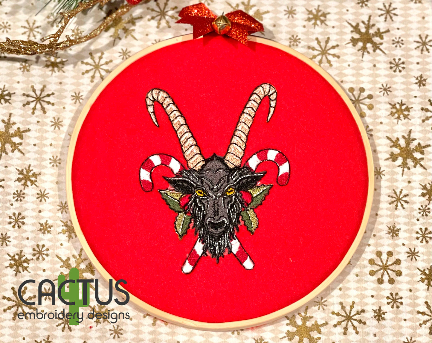 Krampus Embroidery Design