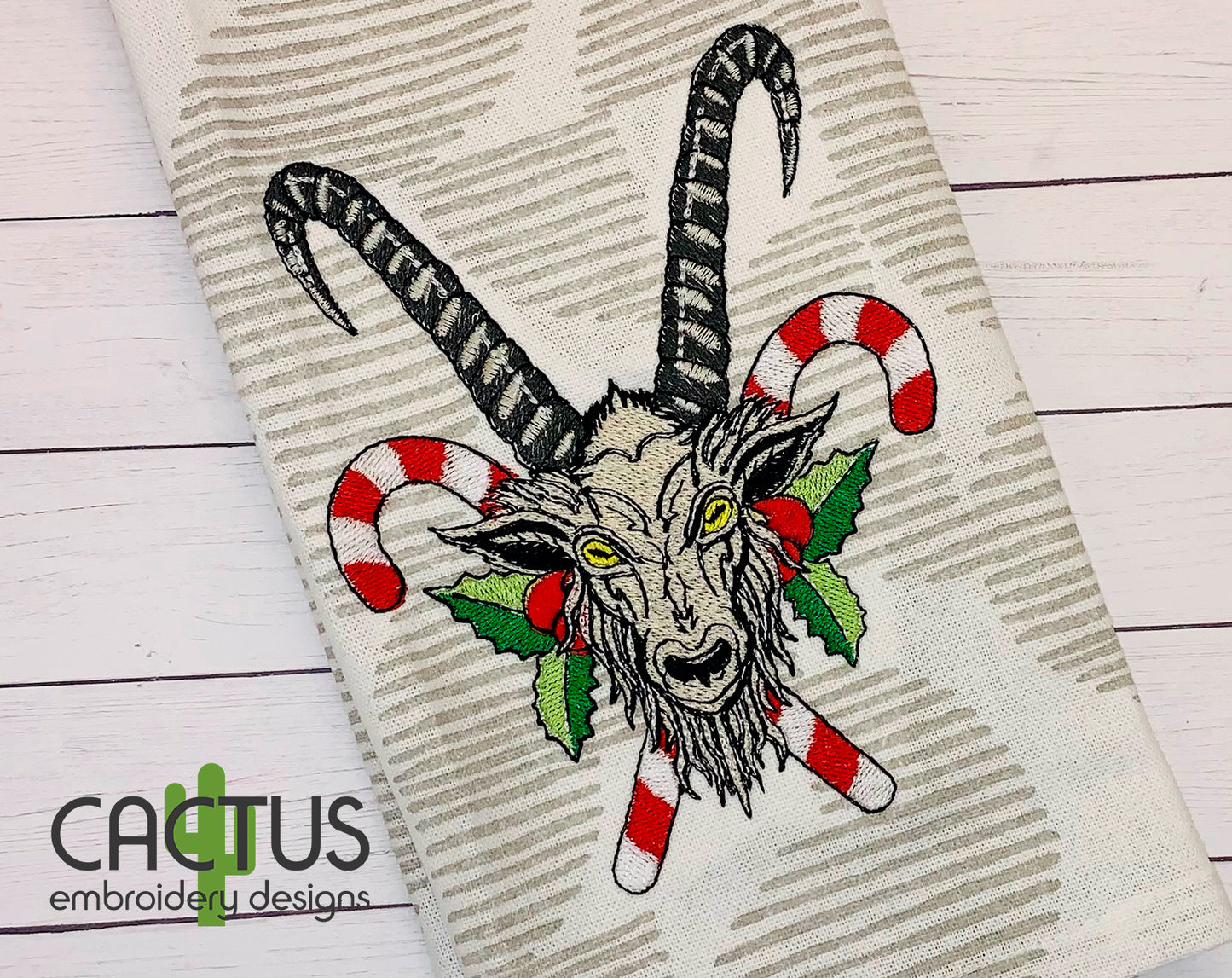 Krampus Embroidery Design