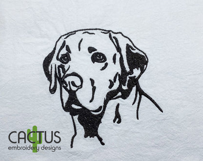 Labrador Embroidery Design