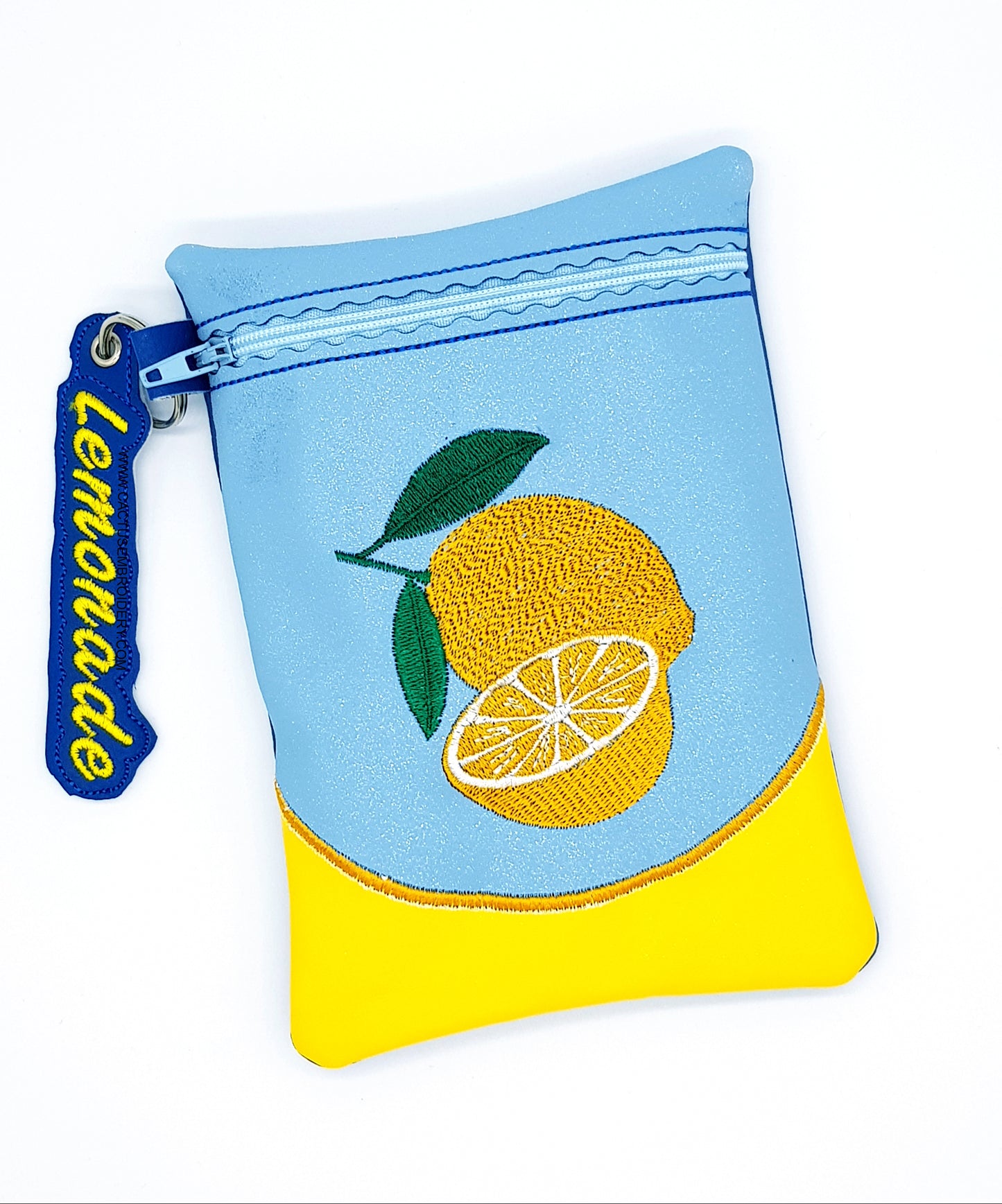 Lemonade Zipper Bag & Eyelet Fob