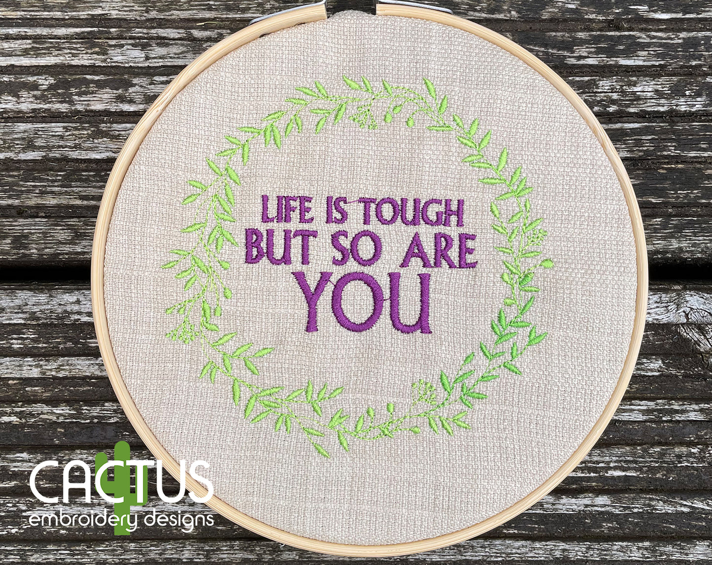 Life is Tough Embroidery Design