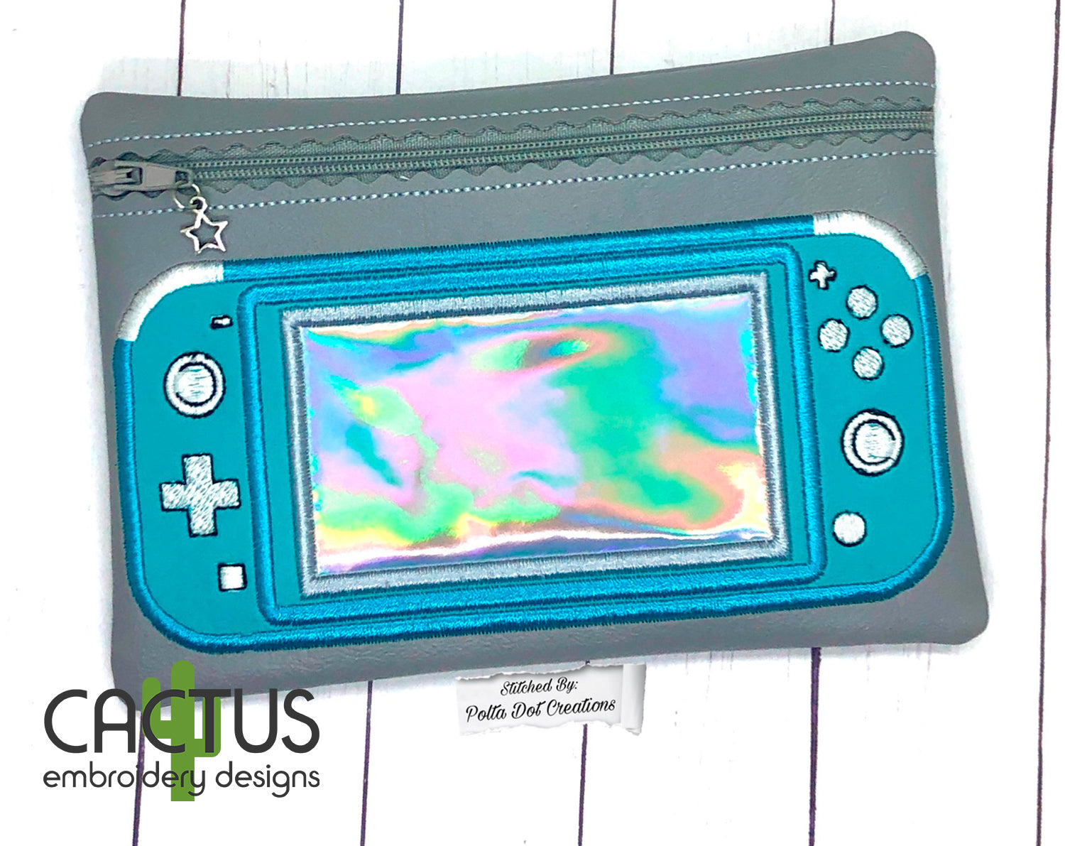 Lite Console Zipper Bag – Cactus Embroidery Designs