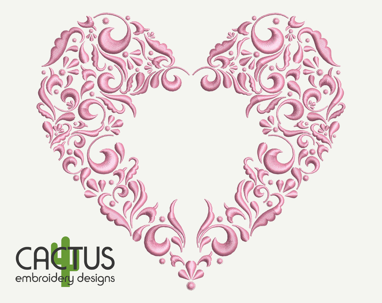 Lovely Heart Embroidery Design