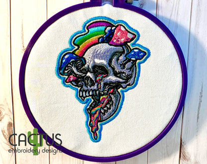 Magic Mushroom Patch Embroidery Design