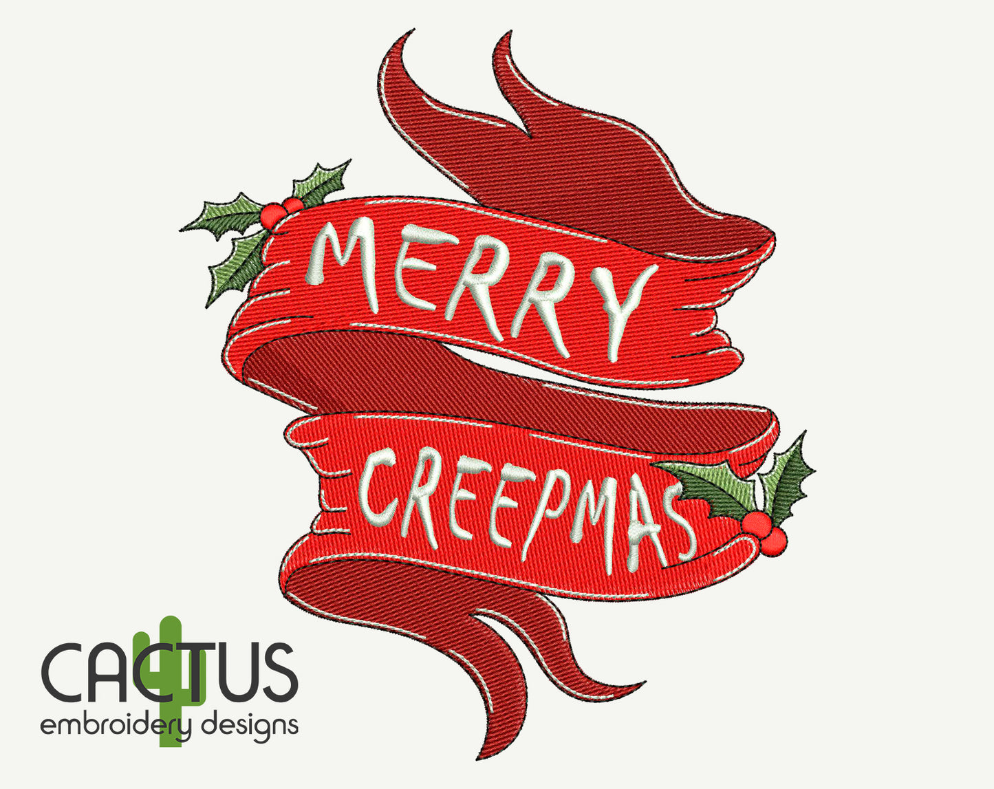 Merry Creepmas Embroidery Design