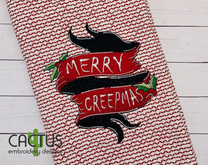 Merry Creepmas Embroidery Design
