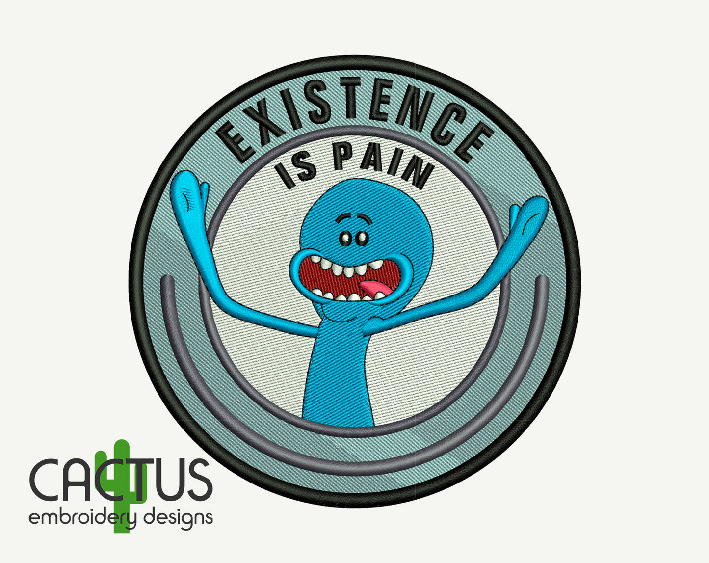 Existence is Pain Patch Embroidery Design