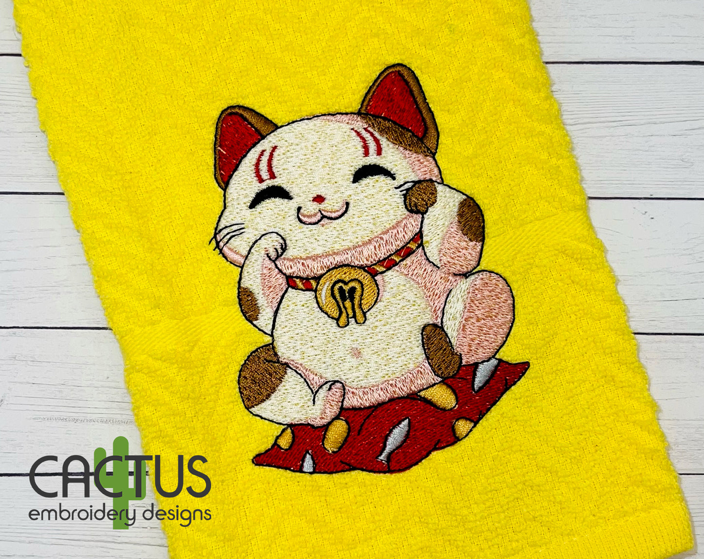 Neko Embroidery Design