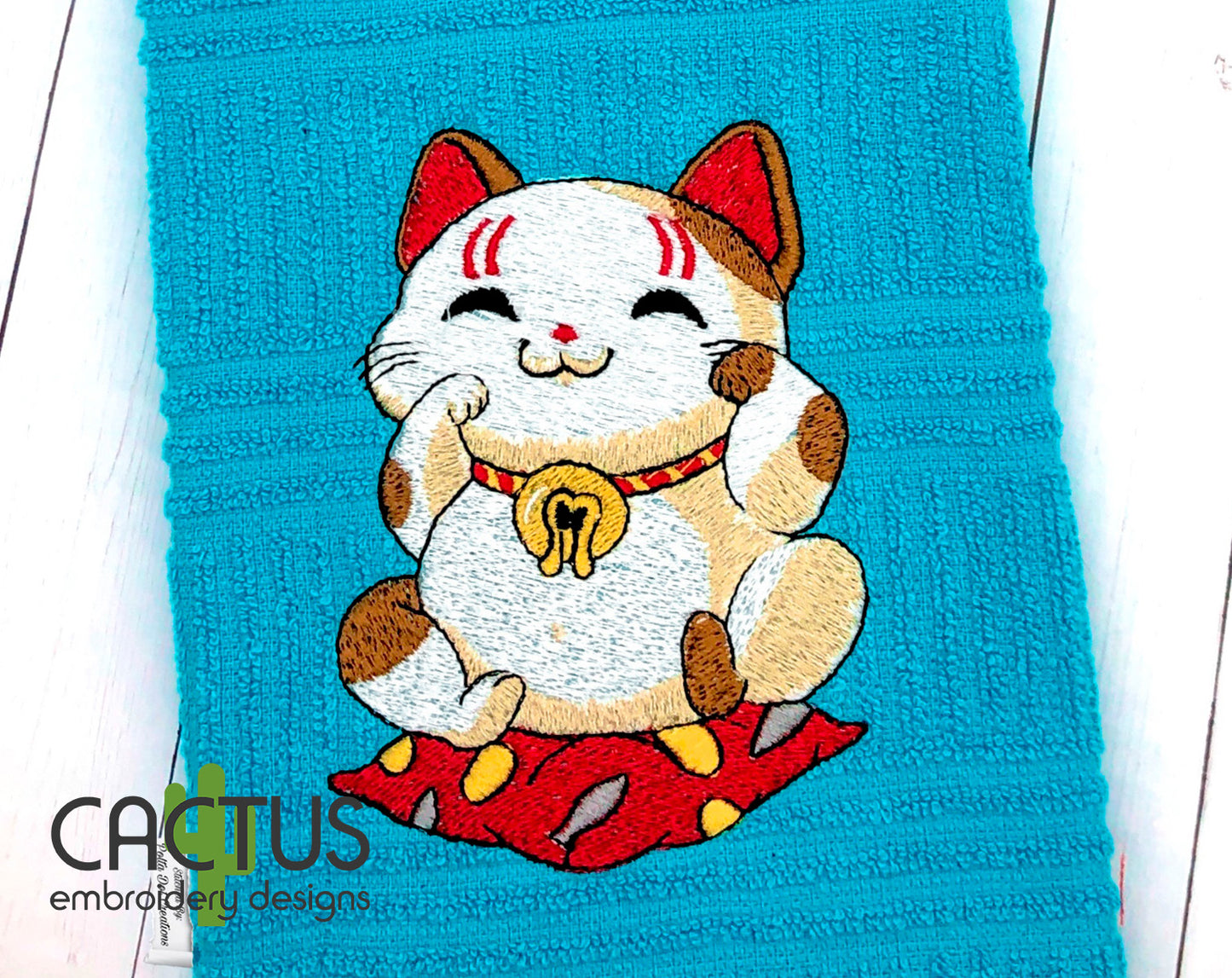 Neko Embroidery Design