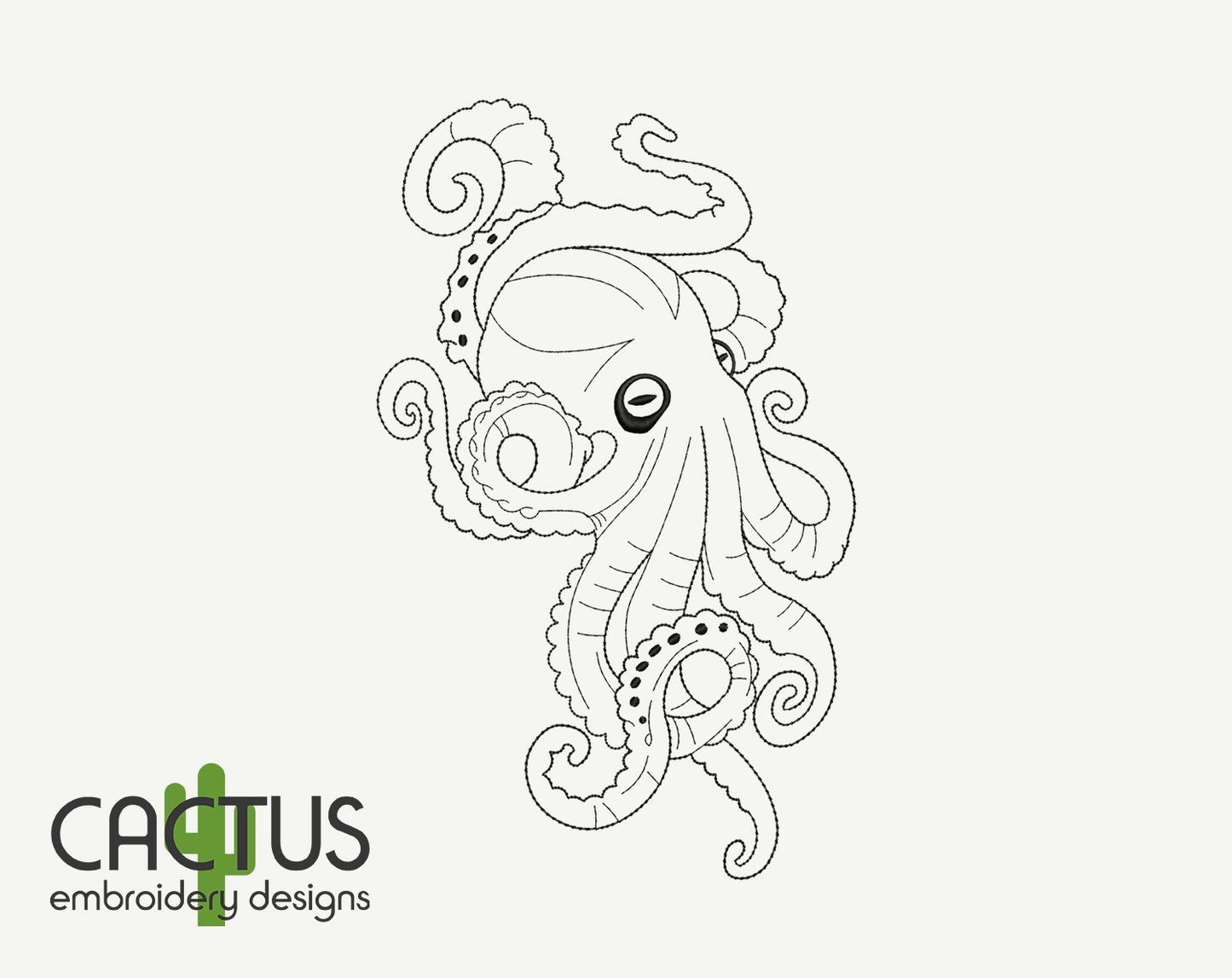 Octopus Embroidery Design