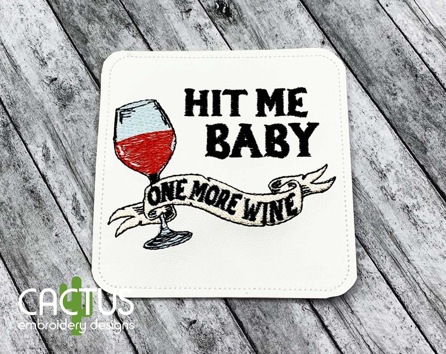 One More Wine Coaster