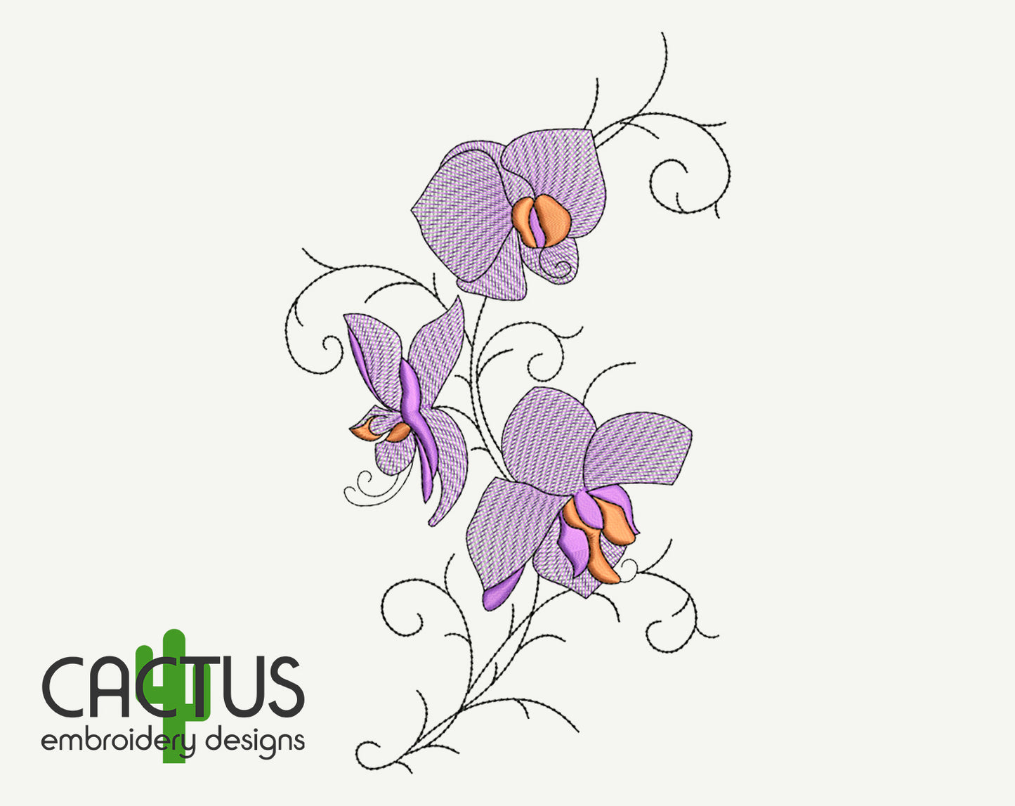 Orchid Embroidery