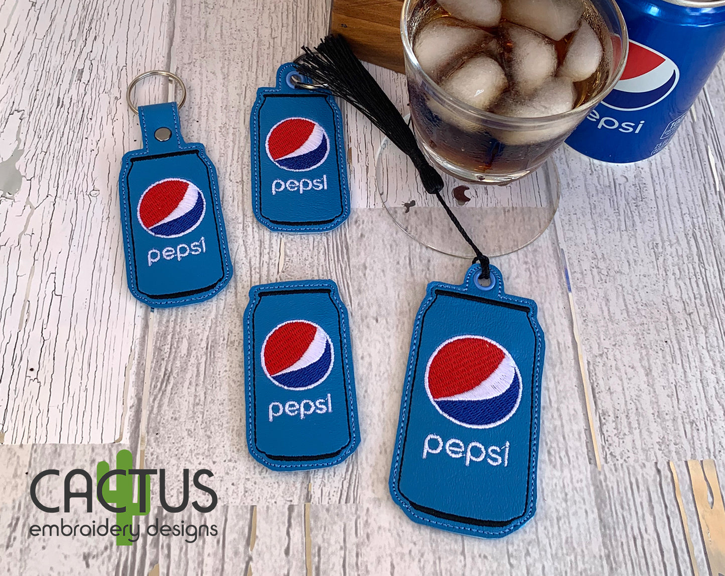 P Drink Set of Bookmark\Bag Tag, Eyelet Fob, Feltie, Snap Tab