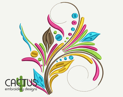 Curls Embroidery Designs