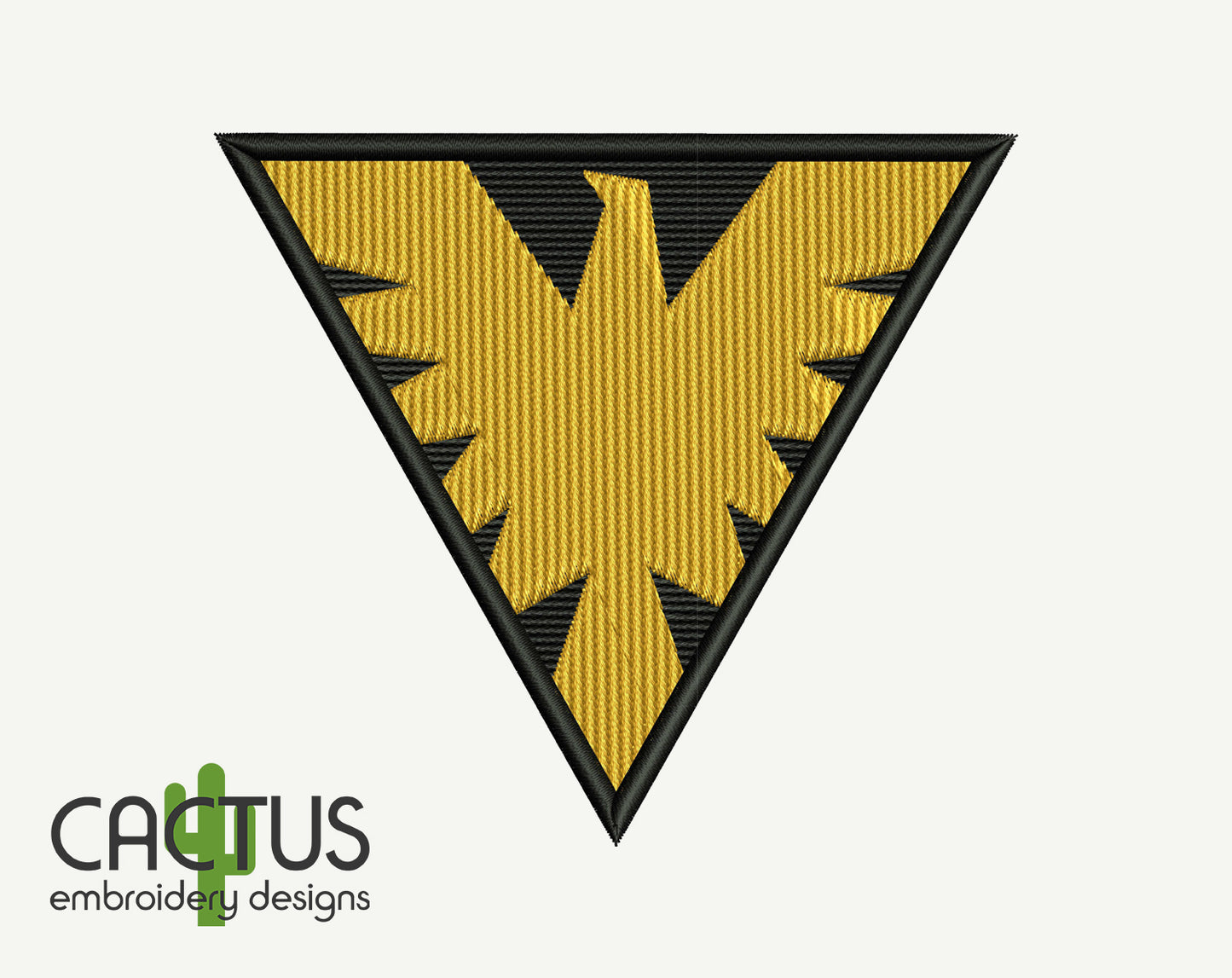 Phoenix Patch Embroidery Design