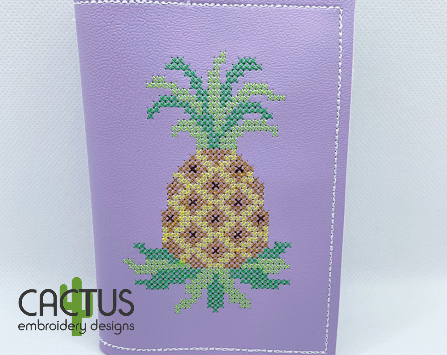 Pineapple Cross-Stitch Notebook Cover