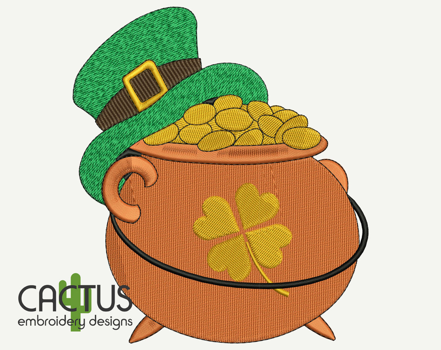Pot of Gold Embroidery Design