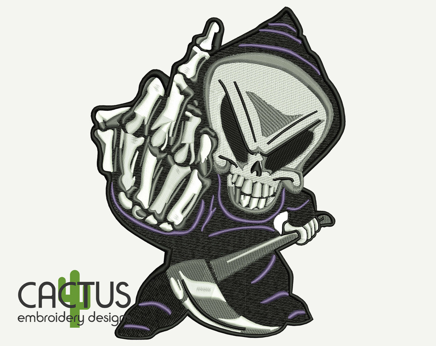 Reaper Embroidery Design