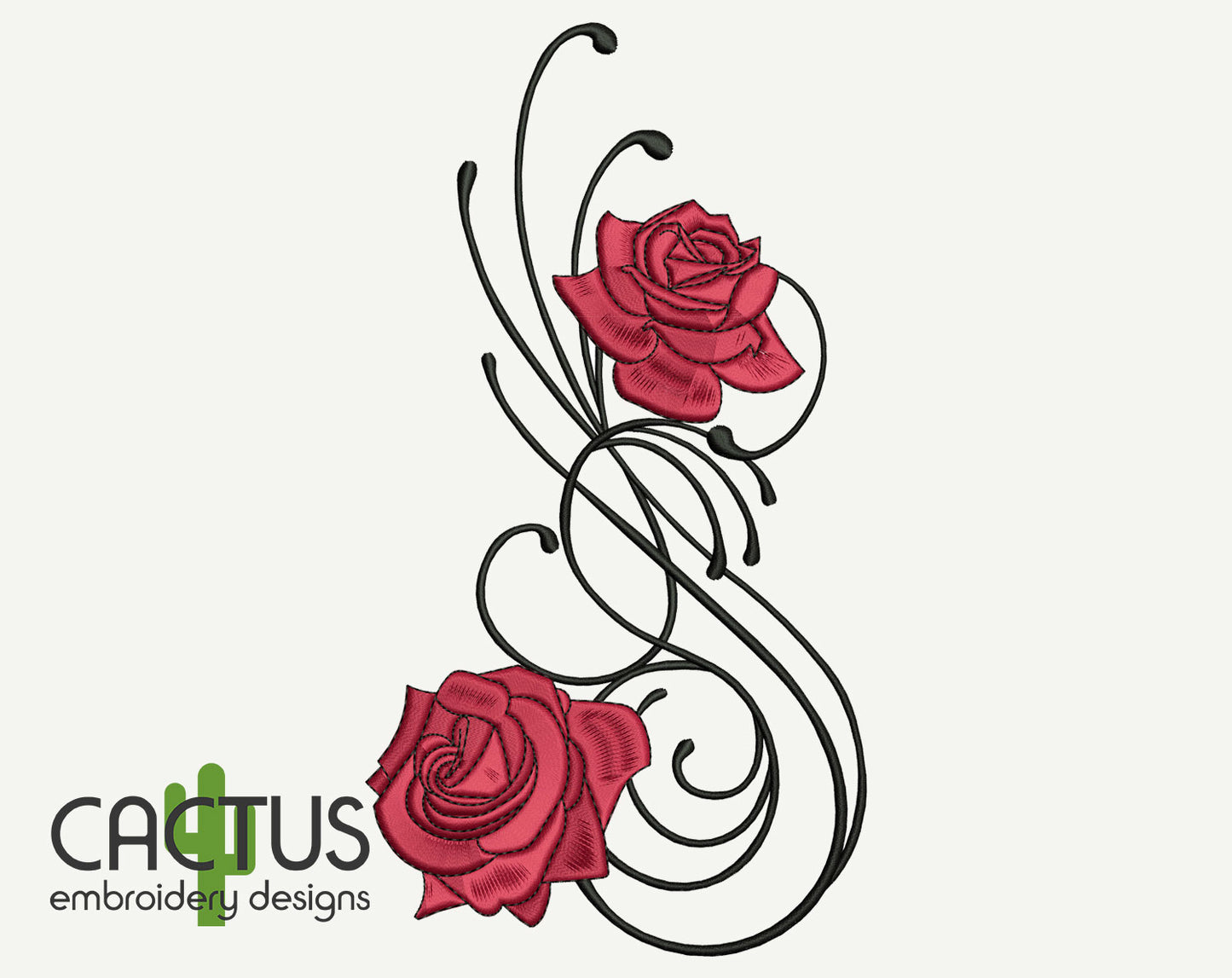 Roses Embroidery Design