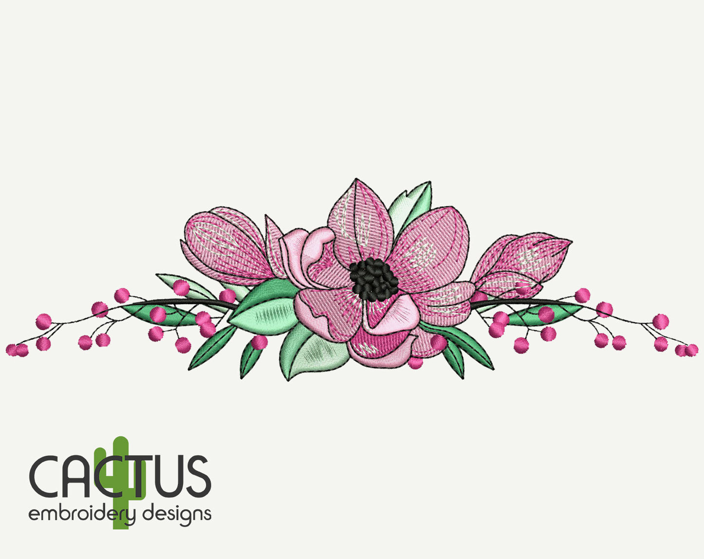 Sakura Blossom Embroidery Design
